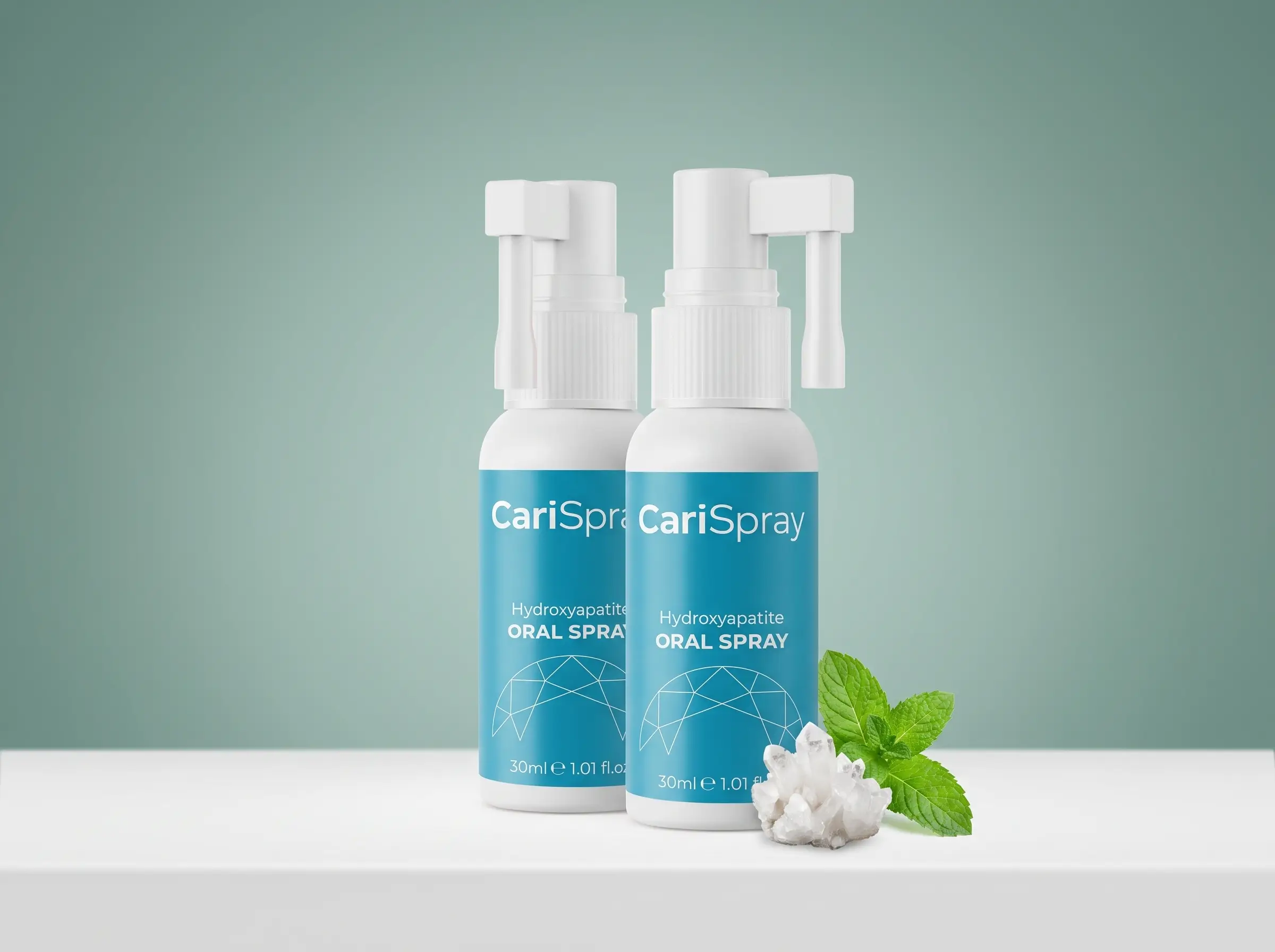 CariSpray hydroxyapatite oral spray bottles